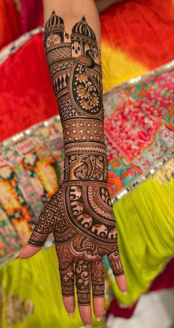 Bharwa Mehndi Designs