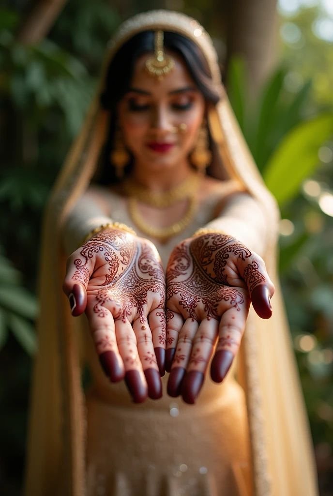 Elegant Bridal Mehndi Look